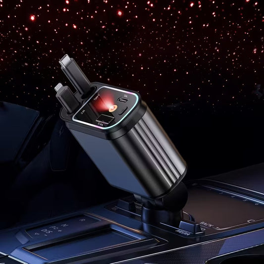 Chargeur de voiture avec câble rétractable!